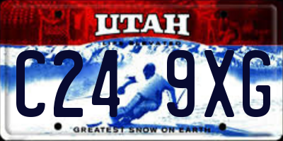 UT license plate C249XG