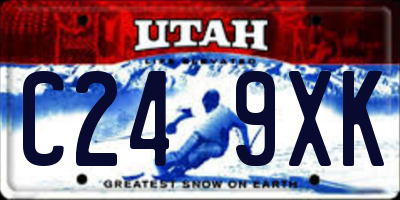 UT license plate C249XK