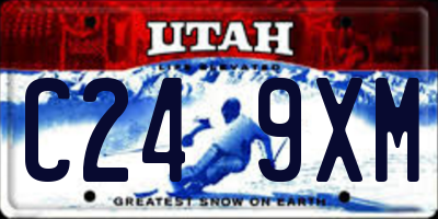 UT license plate C249XM