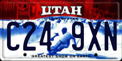 UT license plate C249XN