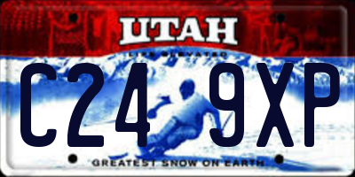UT license plate C249XP