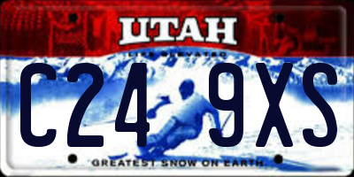UT license plate C249XS