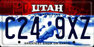UT license plate C249XZ