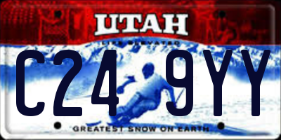 UT license plate C249YY