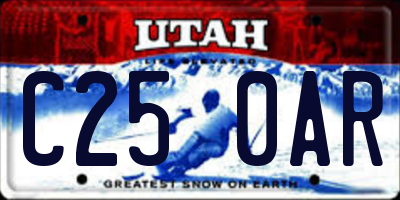 UT license plate C250AR
