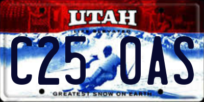 UT license plate C250AS