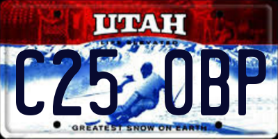 UT license plate C250BP