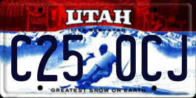 UT license plate C250CJ