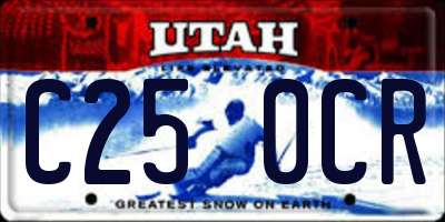 UT license plate C250CR
