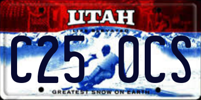UT license plate C250CS