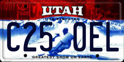UT license plate C250EL