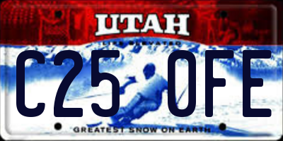 UT license plate C250FE