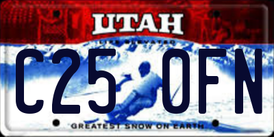 UT license plate C250FN