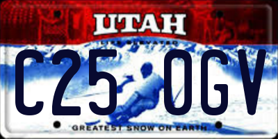 UT license plate C250GV