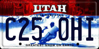UT license plate C250HI