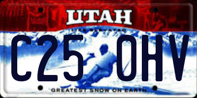 UT license plate C250HV