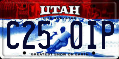 UT license plate C250IP