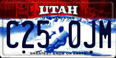 UT license plate C250JM