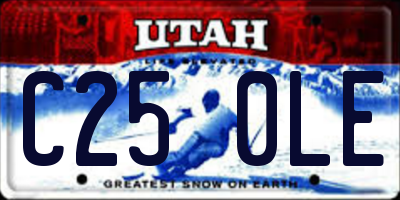 UT license plate C250LE