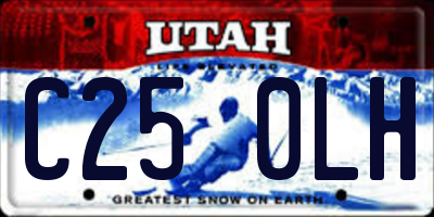 UT license plate C250LH