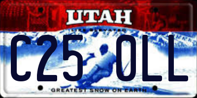 UT license plate C250LL
