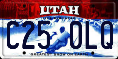 UT license plate C250LQ