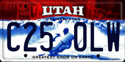 UT license plate C250LW
