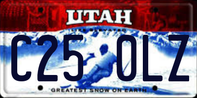 UT license plate C250LZ