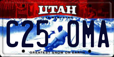 UT license plate C250MA