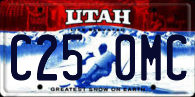 UT license plate C250MC