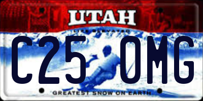 UT license plate C250MG