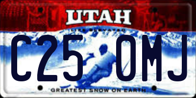 UT license plate C250MJ