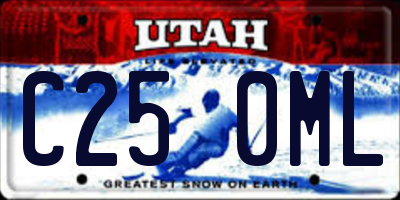 UT license plate C250ML
