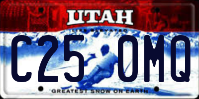 UT license plate C250MQ