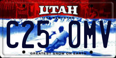 UT license plate C250MV