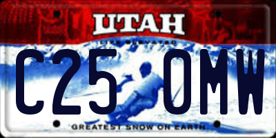 UT license plate C250MW