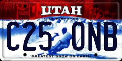 UT license plate C250NB