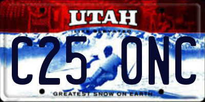 UT license plate C250NC