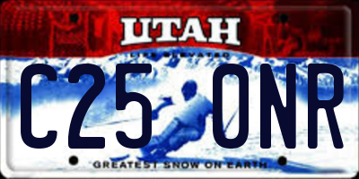 UT license plate C250NR