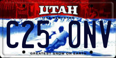 UT license plate C250NV