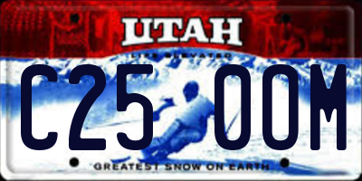 UT license plate C250OM