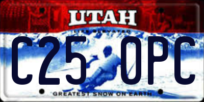 UT license plate C250PC