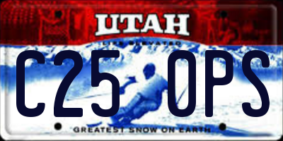 UT license plate C250PS