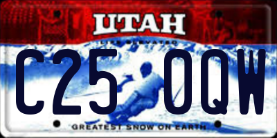 UT license plate C250QW