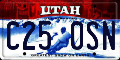 UT license plate C250SN