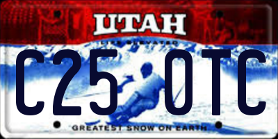 UT license plate C250TC