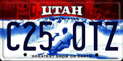 UT license plate C250TZ
