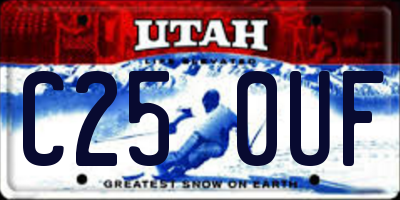 UT license plate C250UF