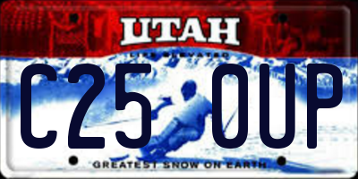 UT license plate C250UP