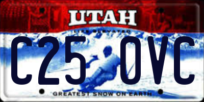 UT license plate C250VC